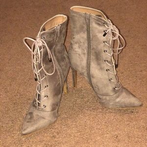 Lace-Up Booties